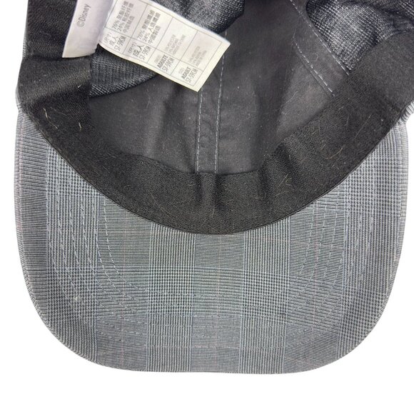 Disney Parks "The One & Only" Mickey Cap Adult  57-59 cm Gray Plaid - Picture 12 of 12